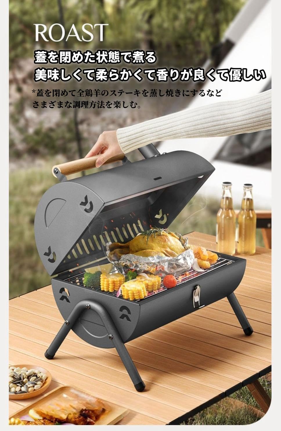 Amazon | 炭火焼き キャンプ バーベキューコンロ小型 焚き火台